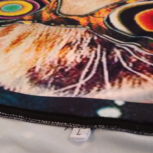 Galaxy Rainbow Space Cat T-Shirt (L) two sided print - Picture 13 of 15